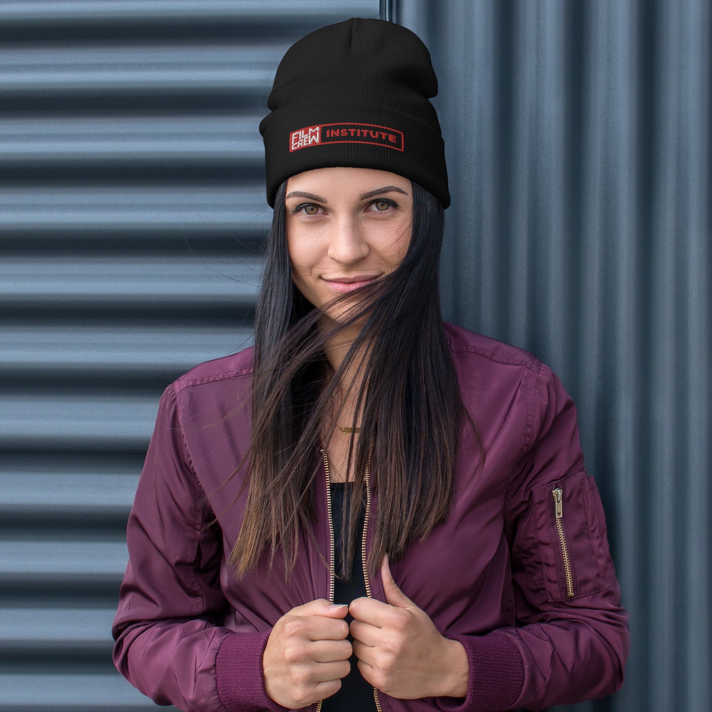 Set lingo embroidered beanie